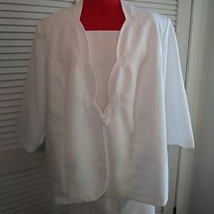Pride and Joy Suit Jacket 24 W Skirt White Dinner
